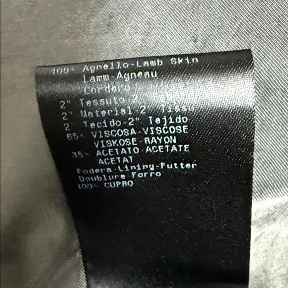 Giorgio Armani Men's Black Leather Jacket - Picture 9 of 10